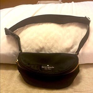 Kate Spade Black vinyl Crossbody Bag